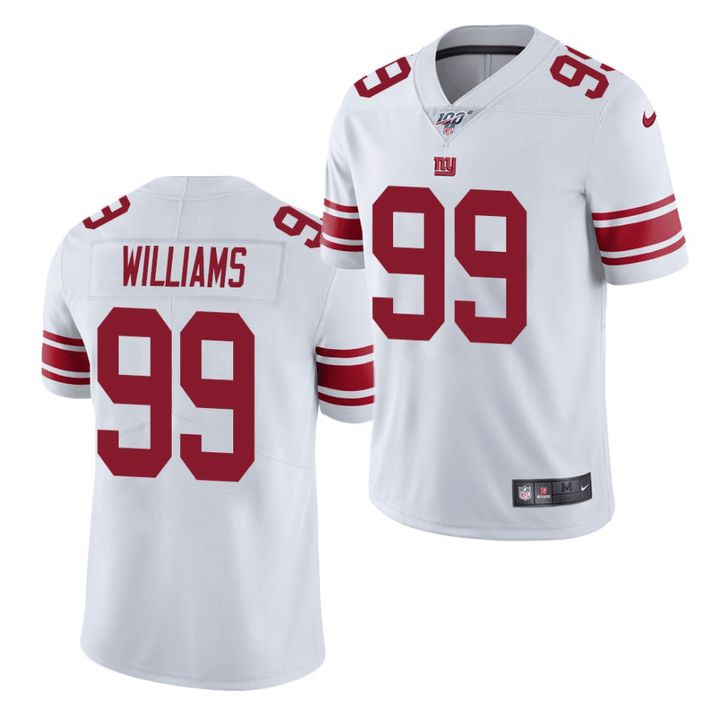 Men New York Giants #99 Leonard Williams Nike White 100th Vapor Limited NFL Jersey